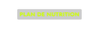 plan de nutrition